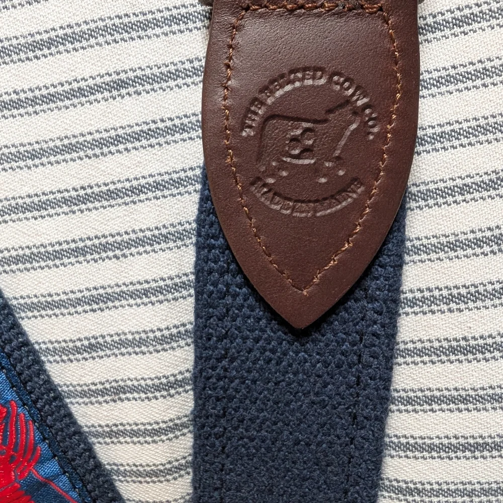The Belted Cow Company Lobster New England Nantucket Preppy Belt Sz 32